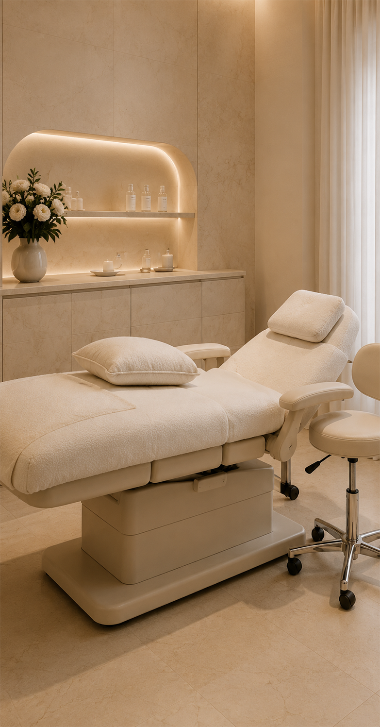 Private Saint Serene treatment suite prepared for a consultation
